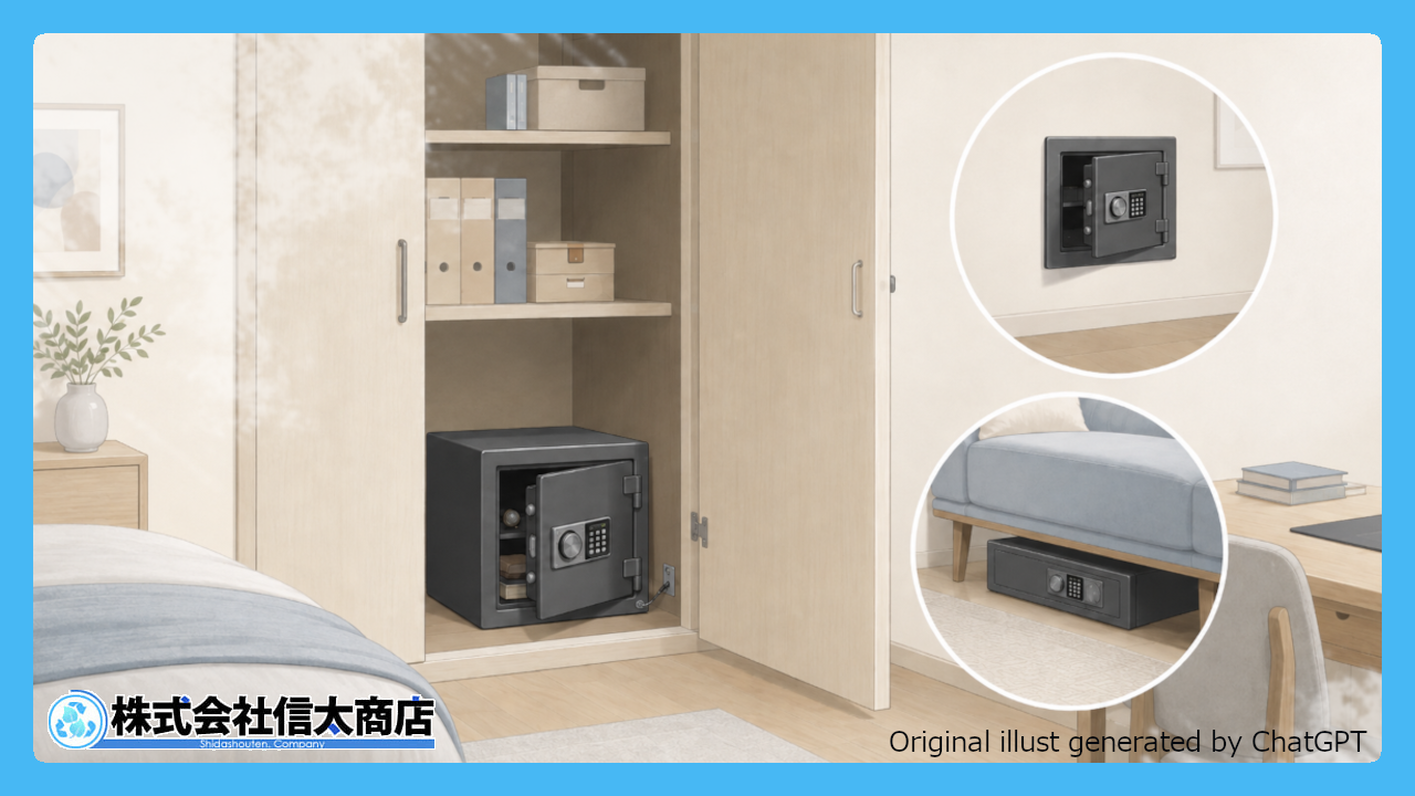 家庭用金庫の設置場所ガイド|安全・防犯・使いやすさを両立する最適な位置とは