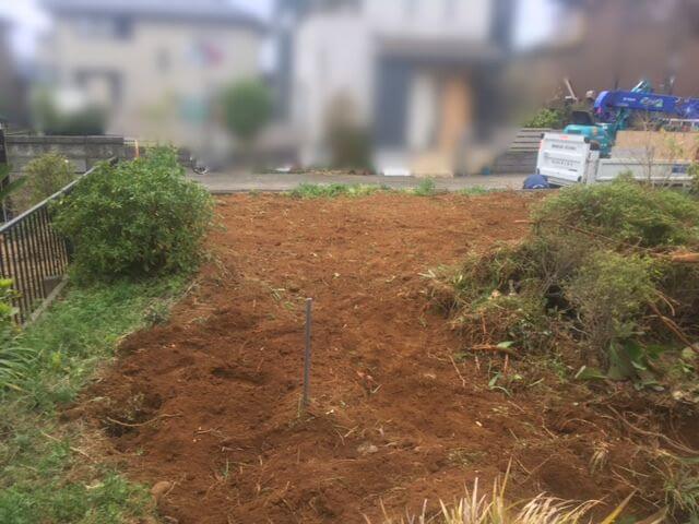 つくばみらい市庭石作業後
